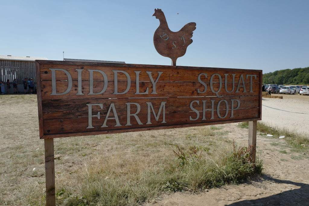 The Diddly Squat Farm Shop near Chipping Norton belonging to TV star Jeremy Clarkson.