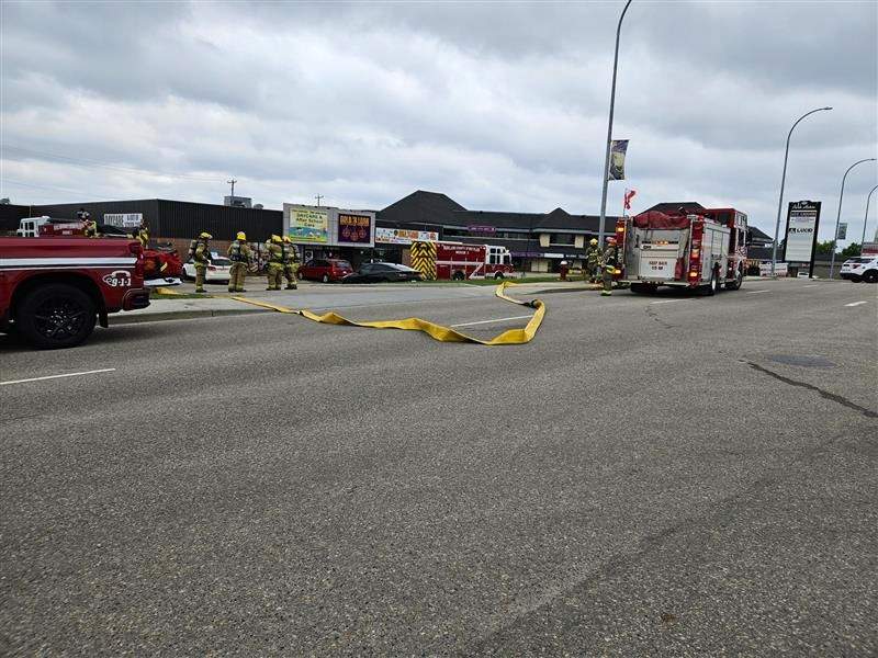 A van crashed into Young Champions Daycare and OSC in Stony Plain, Alta. on Thursday, June 4, 2026.