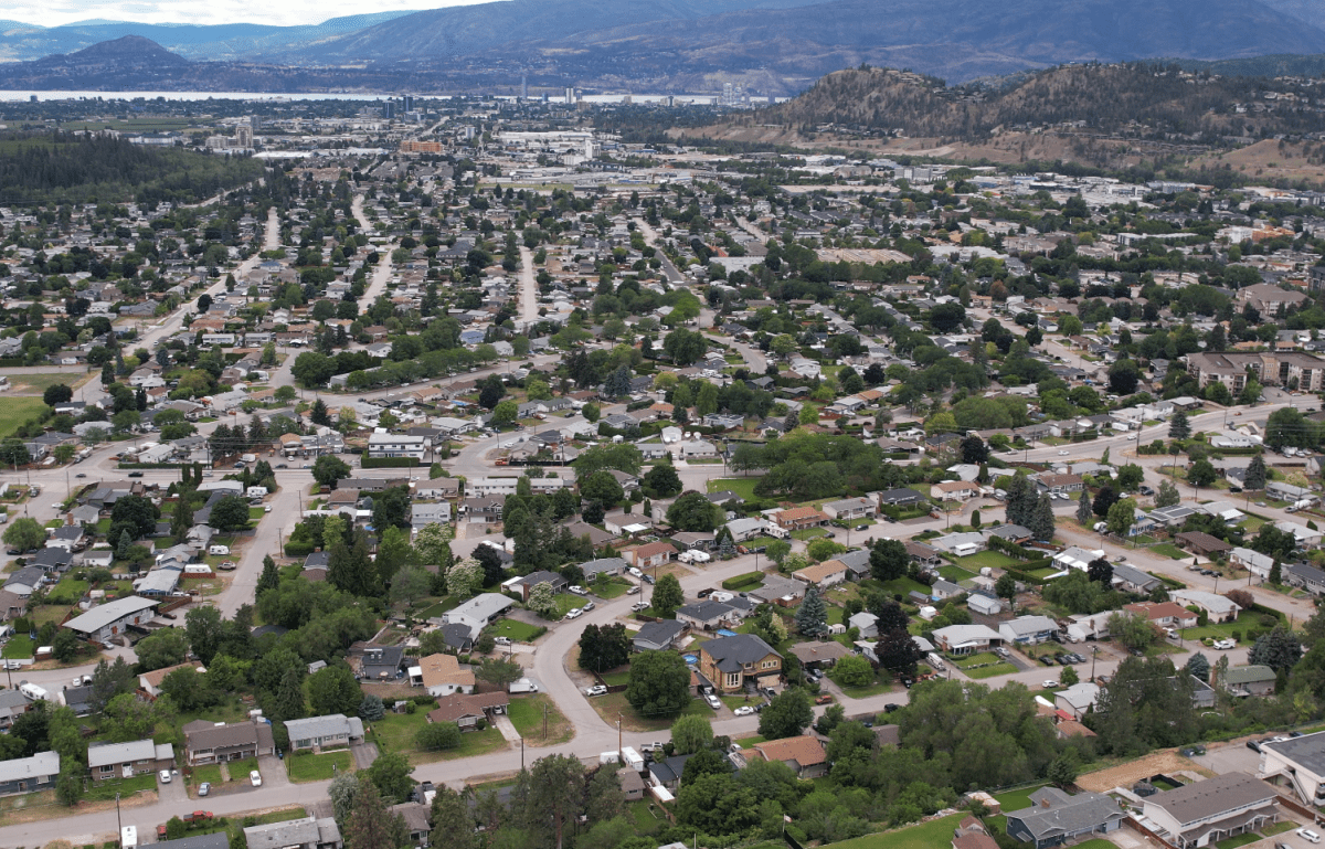 Kelowna’s Rutland, Looking towards downtown