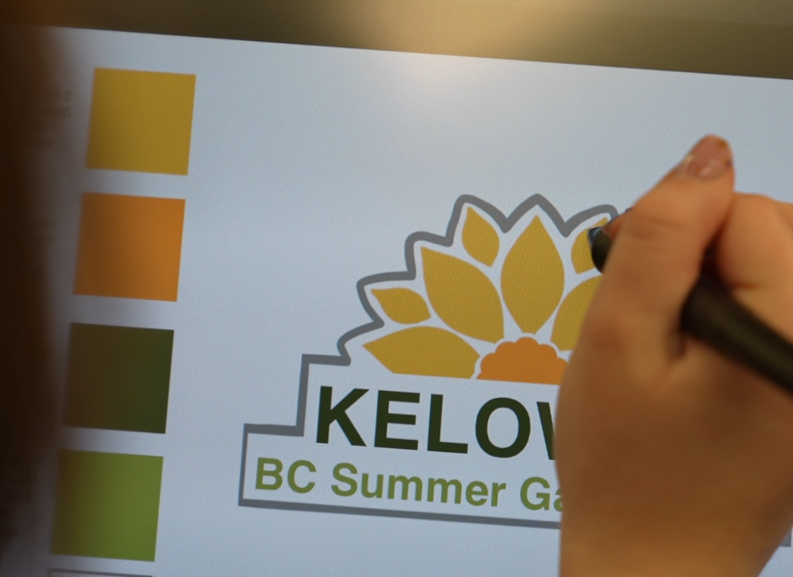 Some of the art work that will be used in the BC Summer games