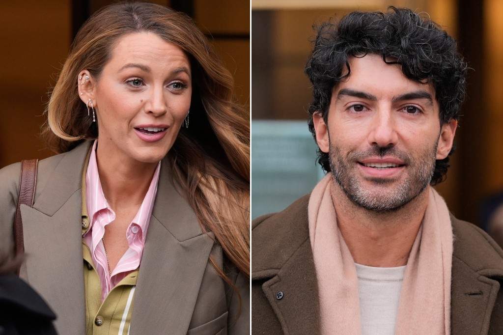 (L-R:) Blake Lively and Justin Baldoni leave a courthouse in New York, Wednesday, Feb. 11, 2026.