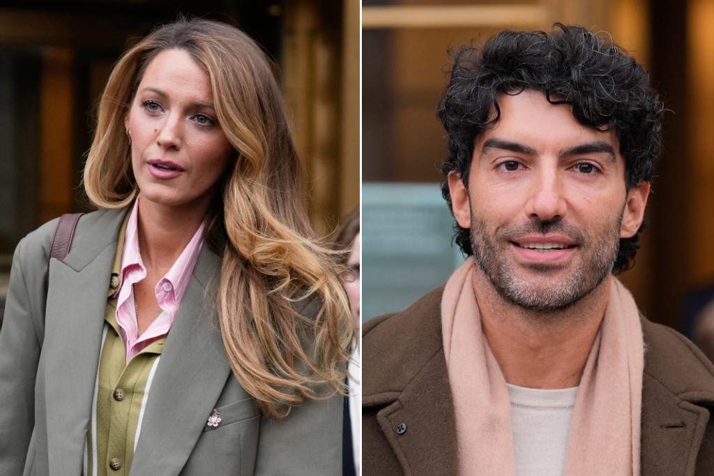 Blake Lively and Justin Baldoni leave a courthouse in New York, Wednesday, Feb. 11, 2026.