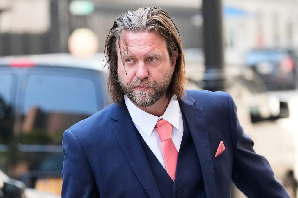 Carl Rinsch leaves a federal courthouse in New York, Monday, June 29, 2026.