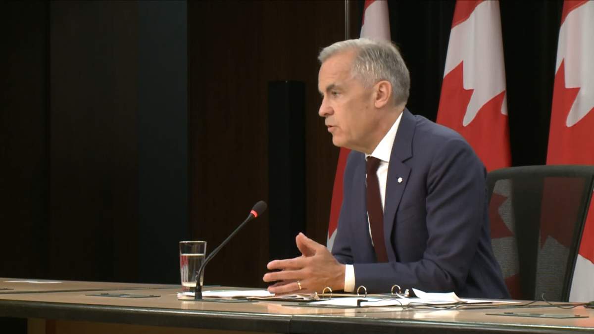 Prime Minister Mark Carney made his comments while speaking to reporters in Ottawa on Thursday.