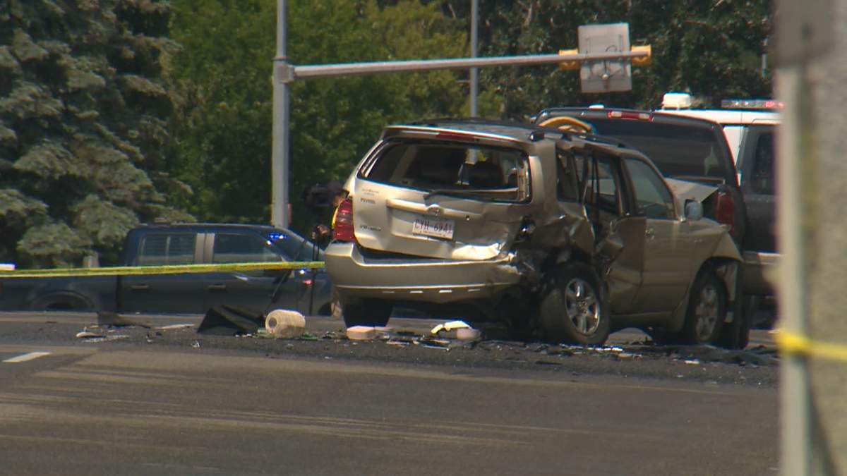 It was a deadly weekend on Calgary streets with two fatal crashes, including this one along Centre Street North that killed a cyclist and sent another person to hospital in critical condition.