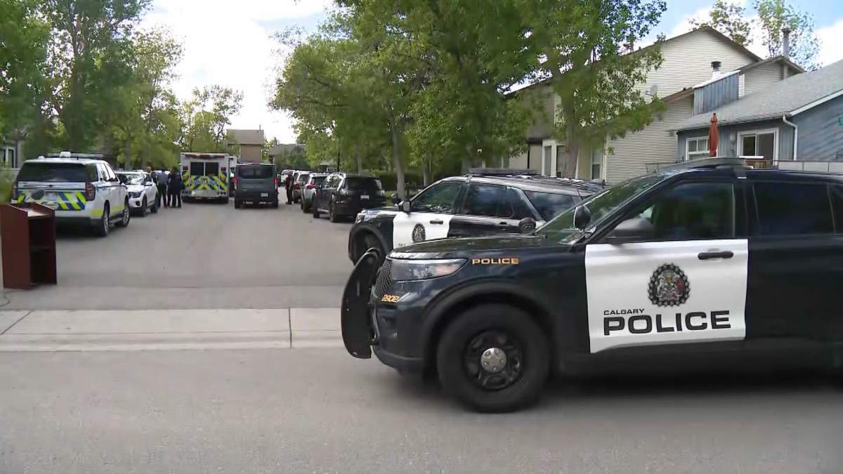 Calgary police were called to the house around 2 p.m. on Wednesday for what was initially called "a check on welfare."