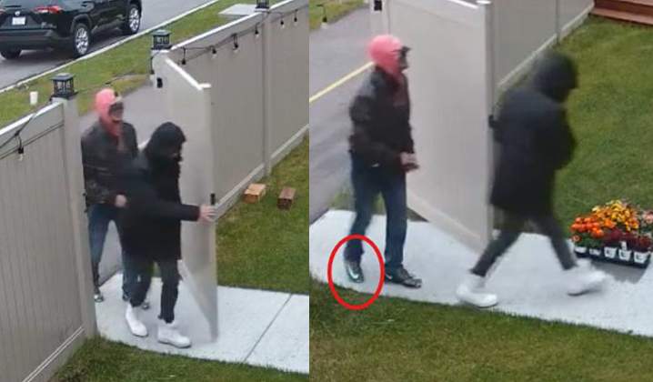 Calgary police have released these photos of two suspects believed to be involved in the ongoing series of extortions against members of the city's South Asian community in hopes someone may have information about their identity.