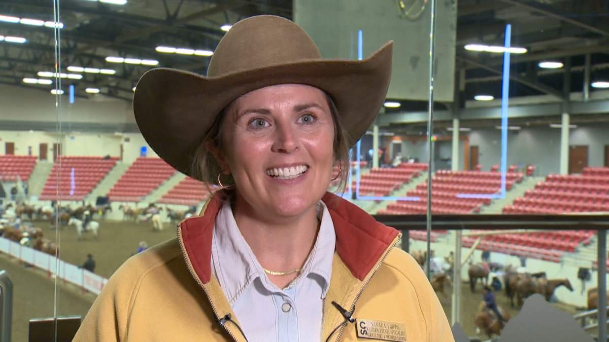 Navada Phipps, Calgary Stampede, at the 2026 Women's breakaway rope qualifier.