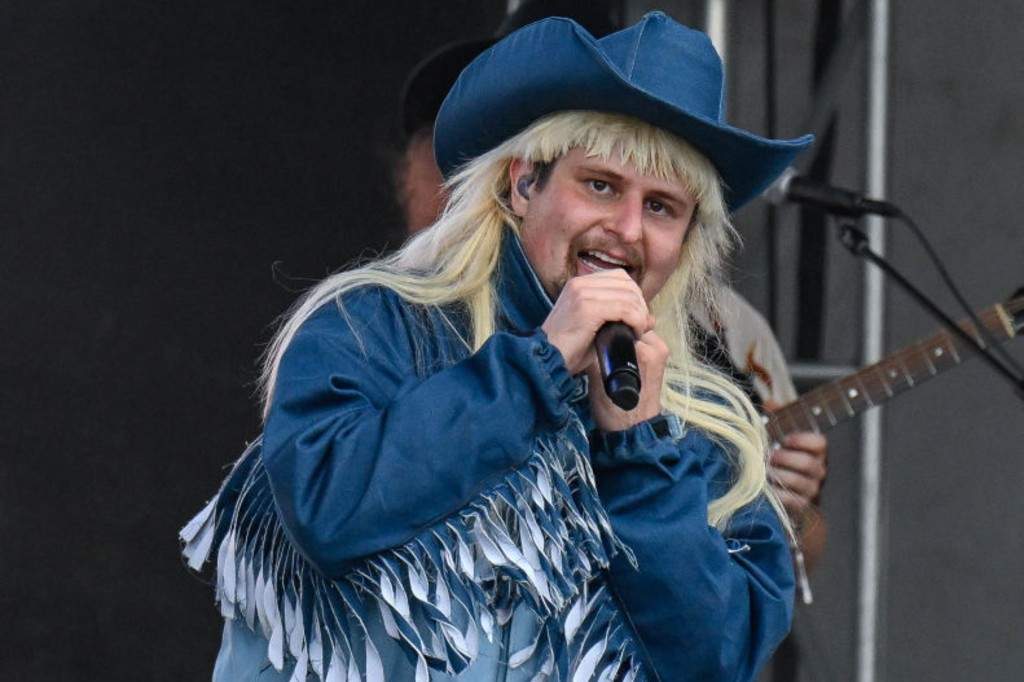 Oliver Tree performs on the Blue Stage during Boston Calling Music Festival on May 27, 2022 in Boston, Massachusetts.