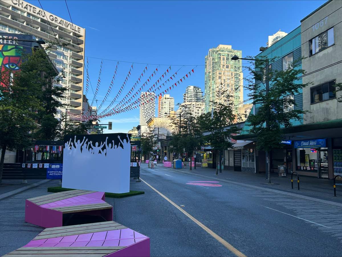 The Granville Street Pedestrian Zone is ready to welcome FIFA World Cup fans.