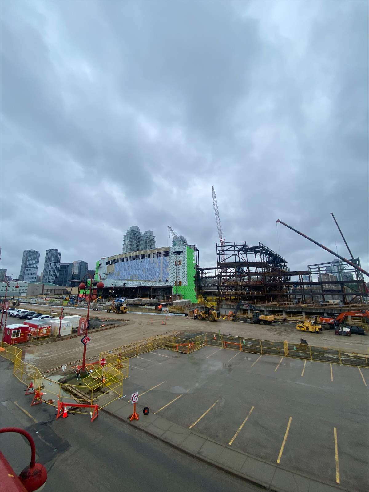 Looking northwest towards the site of Calgary’s Scotia Place on June 2, 2026.