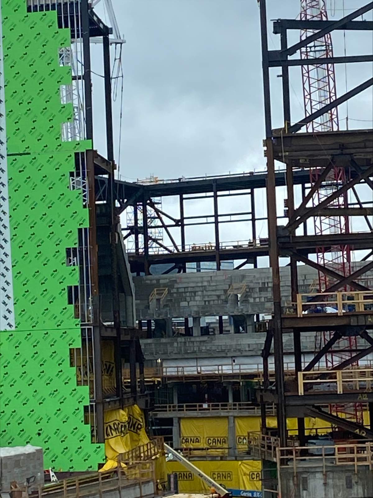 A look inside the seating bowl of Scotia Place in Calgary, Alta., on June 2 2026.