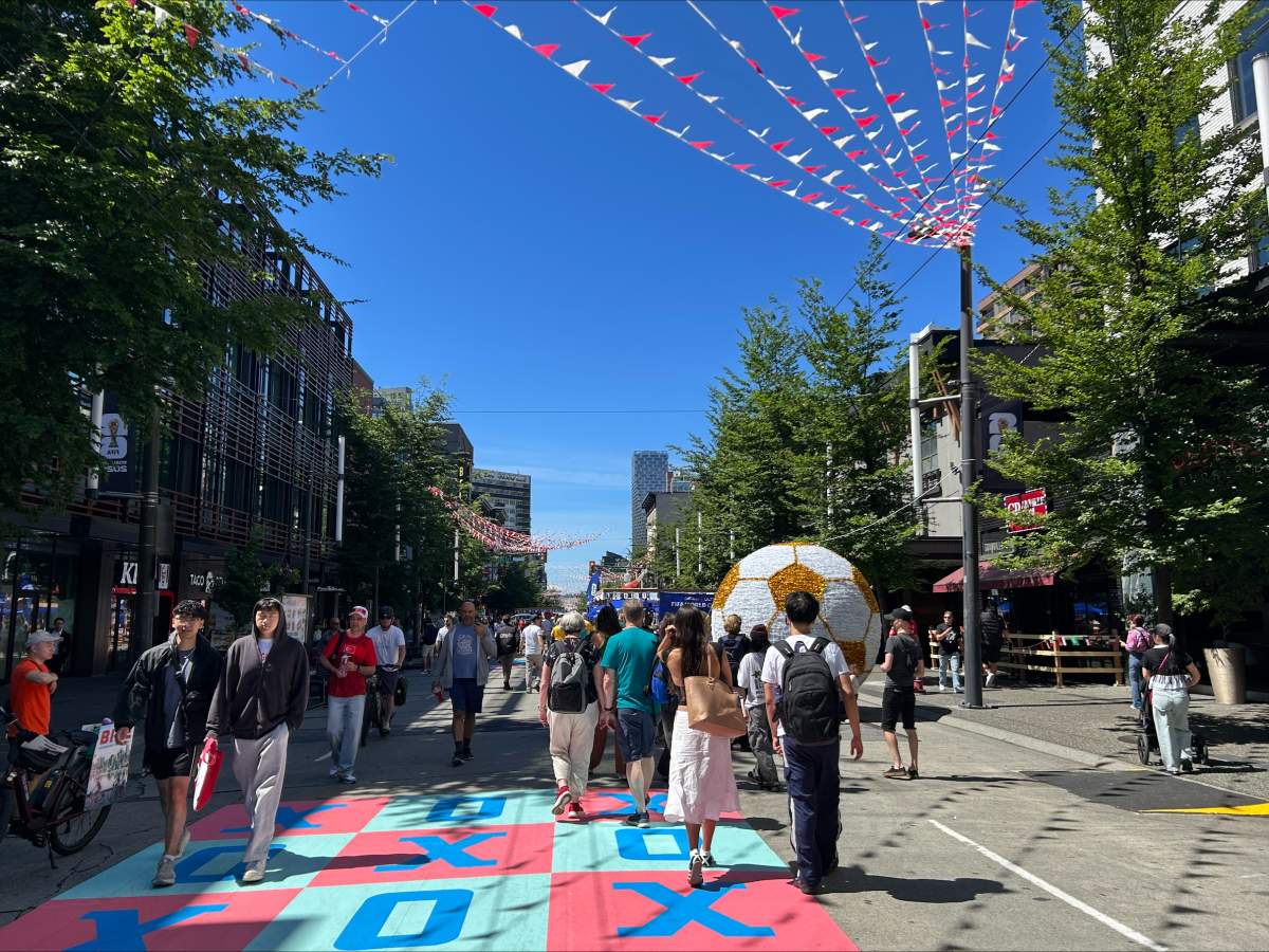 The Granville Street Pedestrian Zone is ready to welcome FIFA World Cup fans.