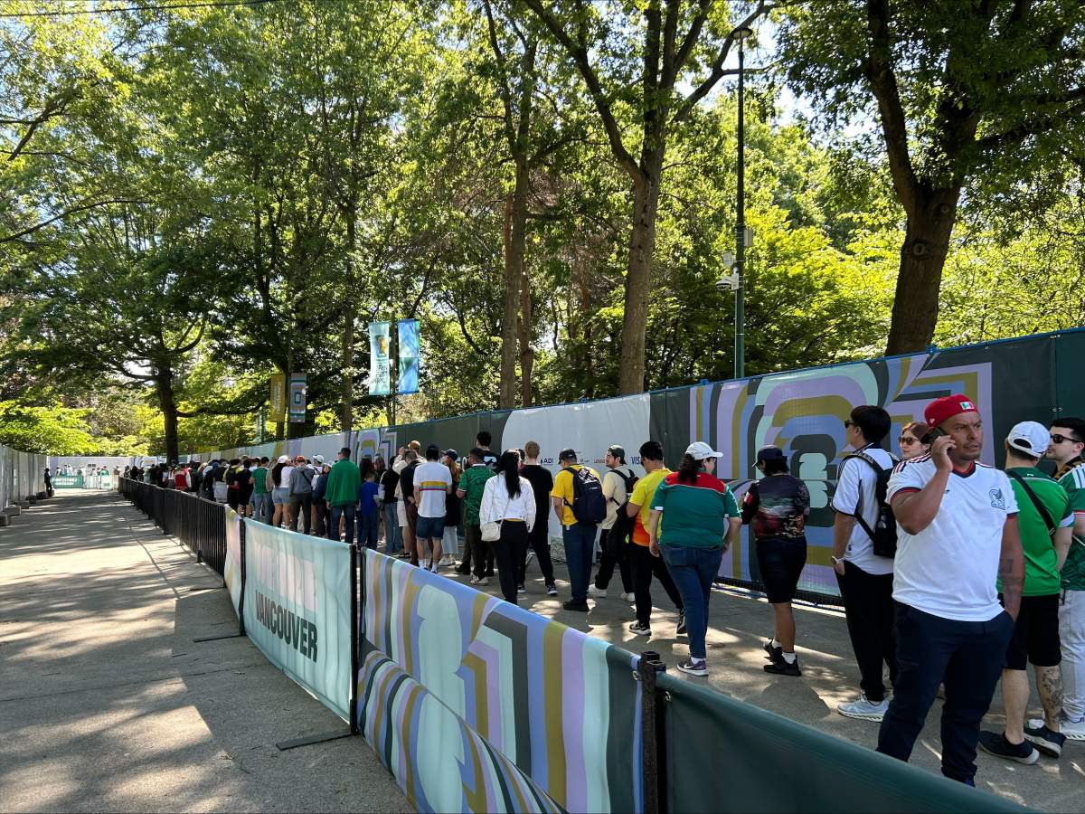 The first day of the FIFA Fan Festival in Vancouver.