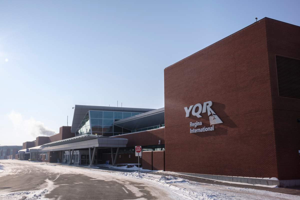 The Regina International Airport is shown on Thursday Feb. 18, 2021. 