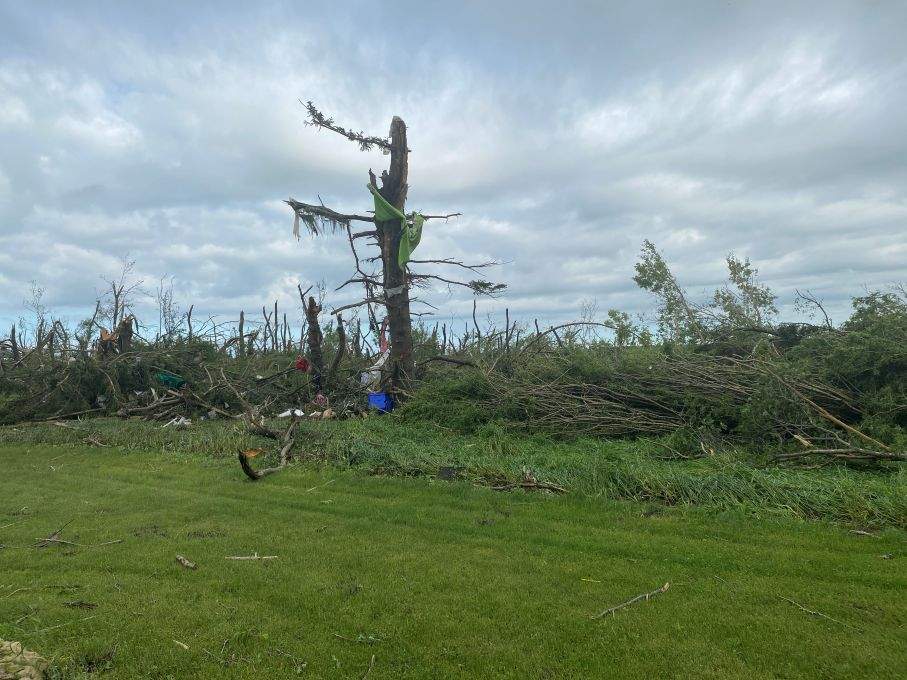 Rossland's mayor went around the community taking in, and getting pictures of, the damage on Monday.