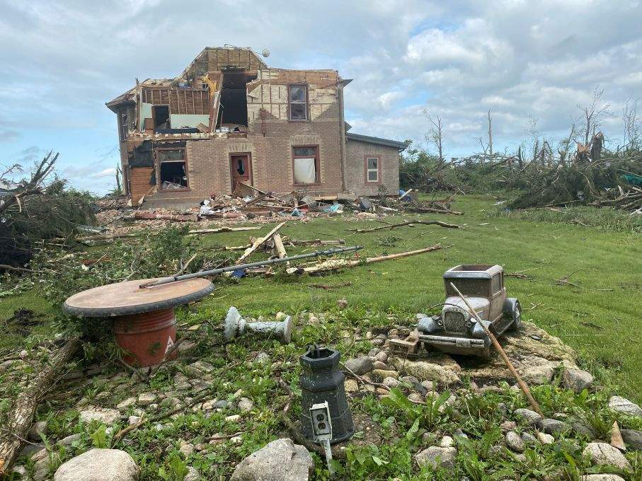 The intensity of Sunday's tornado in Rossburn was higher than initially predicted by Environment Canada, who now estimate the wind gusts were as fast as 230 km/h.