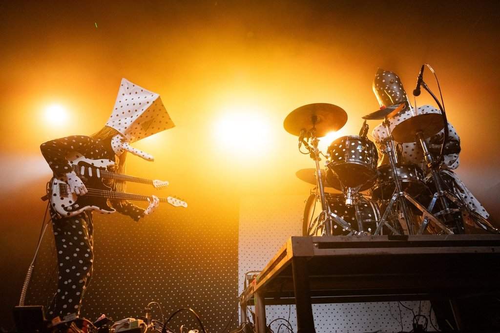 Rock duo Angine de Poitrine perform at The Mod Club in Toronto on Tuesday, July 14, 2026. 