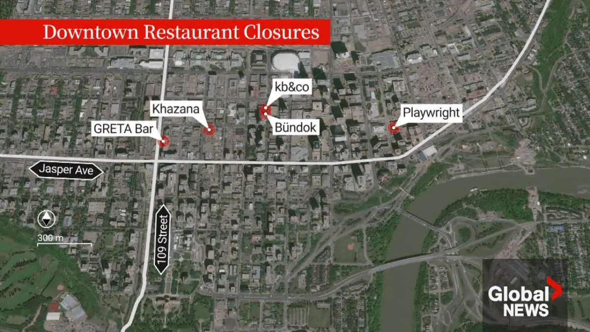‘Death by a thousand cuts’: Half a dozen downtown Edmonton restaurants closing - image