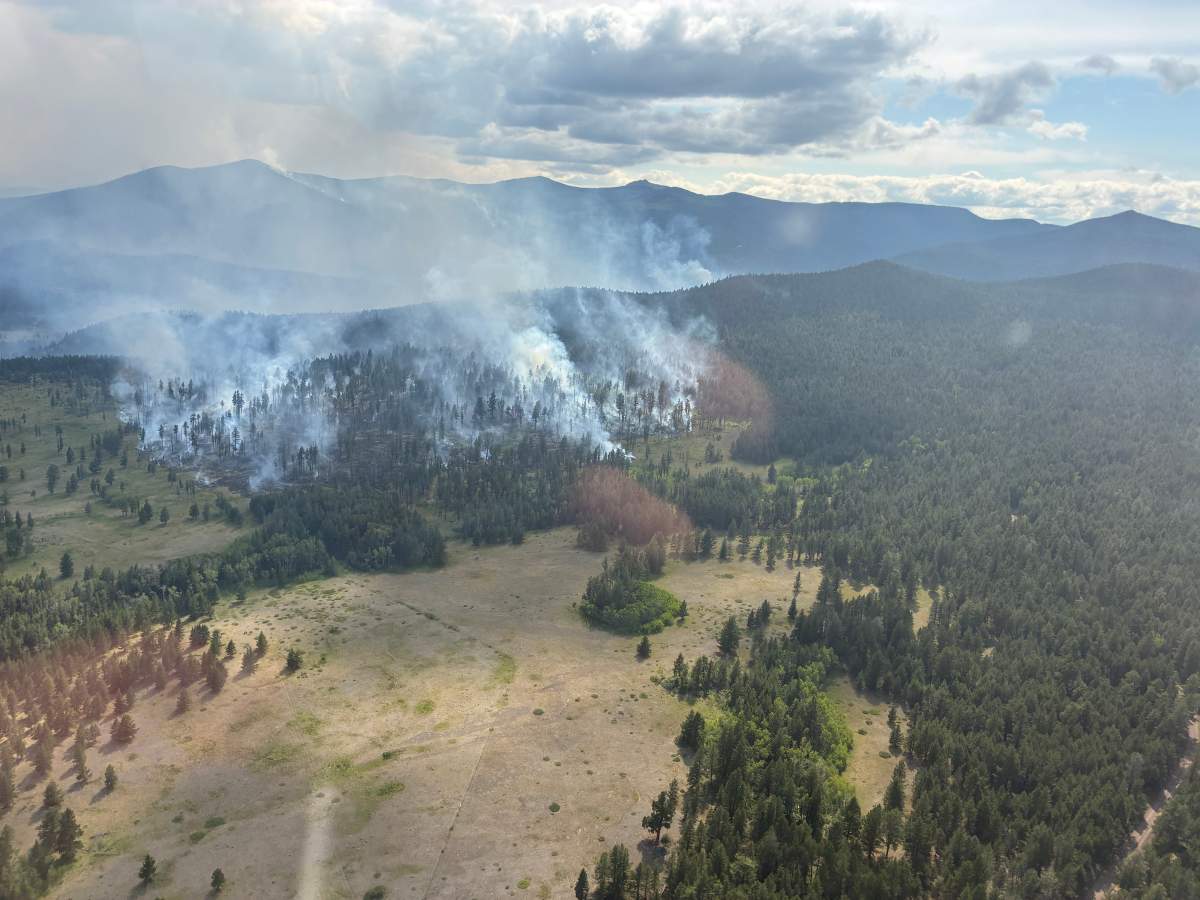 The French Bar Creek fire is burning in the Kamloops Fire Centre. Courtesy of the BC Wildfire Service.