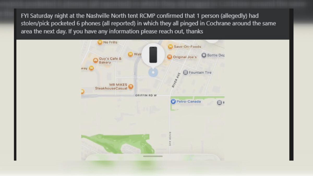 Facebook Cell Phone Theft Post