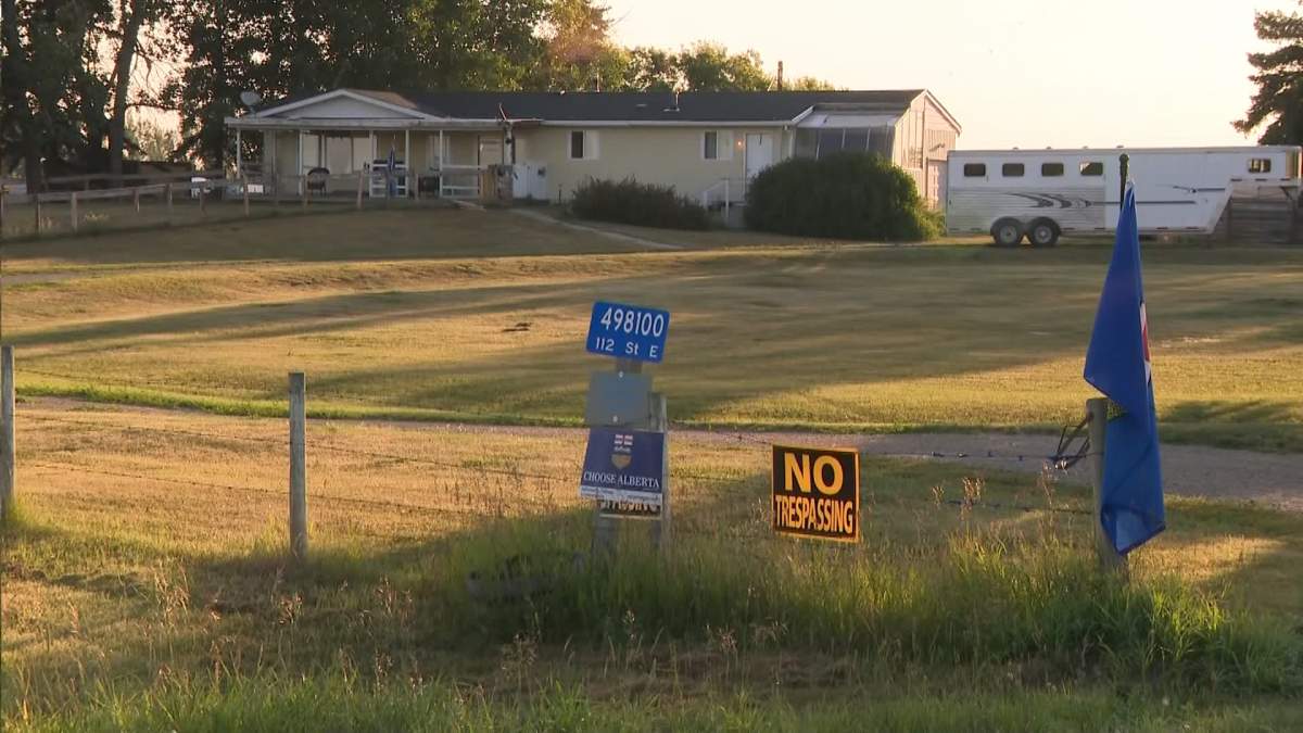 36-year-old Jarret Stobbe is charged with the second degree murder of his former partner, Cayla Bleeker, 36, at this house just north of downtown High River on Tuesday.