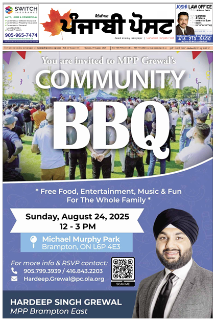 Brampton MPP faces questions over taxpayer-funded ads in father’s newspaper - image