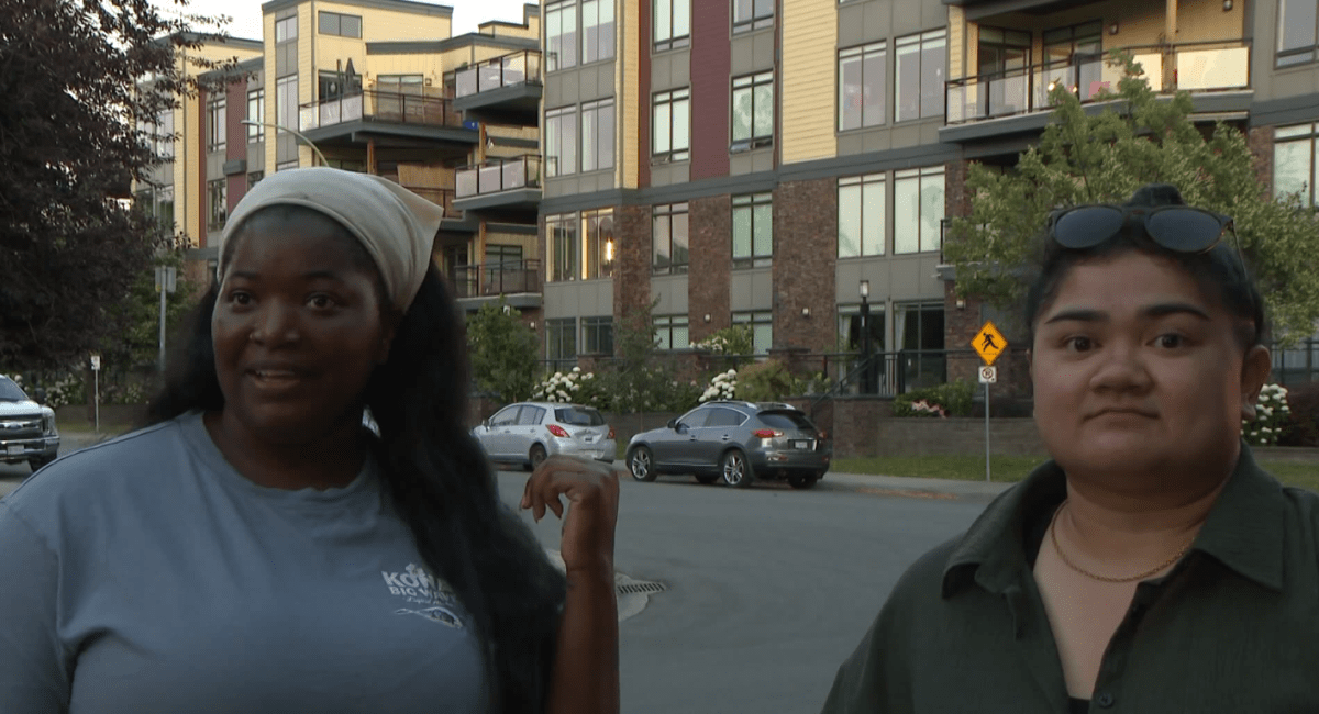 Dia Borromeo and Kate Borromeo, who recently moved to Kelowna. They felt there should have been communication straight from the police; even though they lived in the area, they were left in the dark as to what was going on.