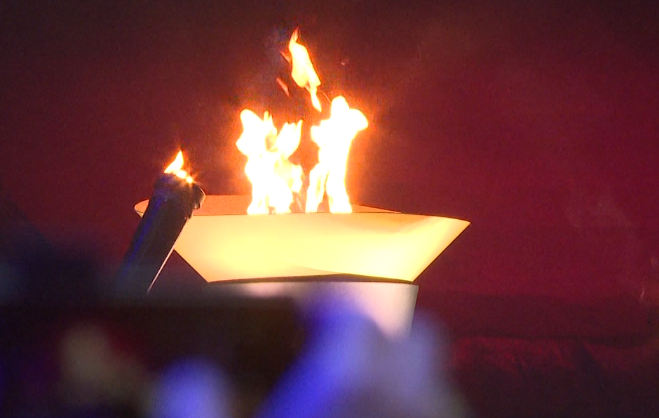 The torch that only lights when the BC Summer Games starts was lit Thursday night