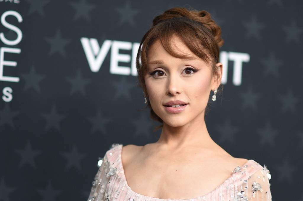 Ariana Grande arrives at the 31st Annual Critics Choice Awards on Sunday, Jan. 4, 2026, at The Barker Hanger in Santa Monica, Calif.