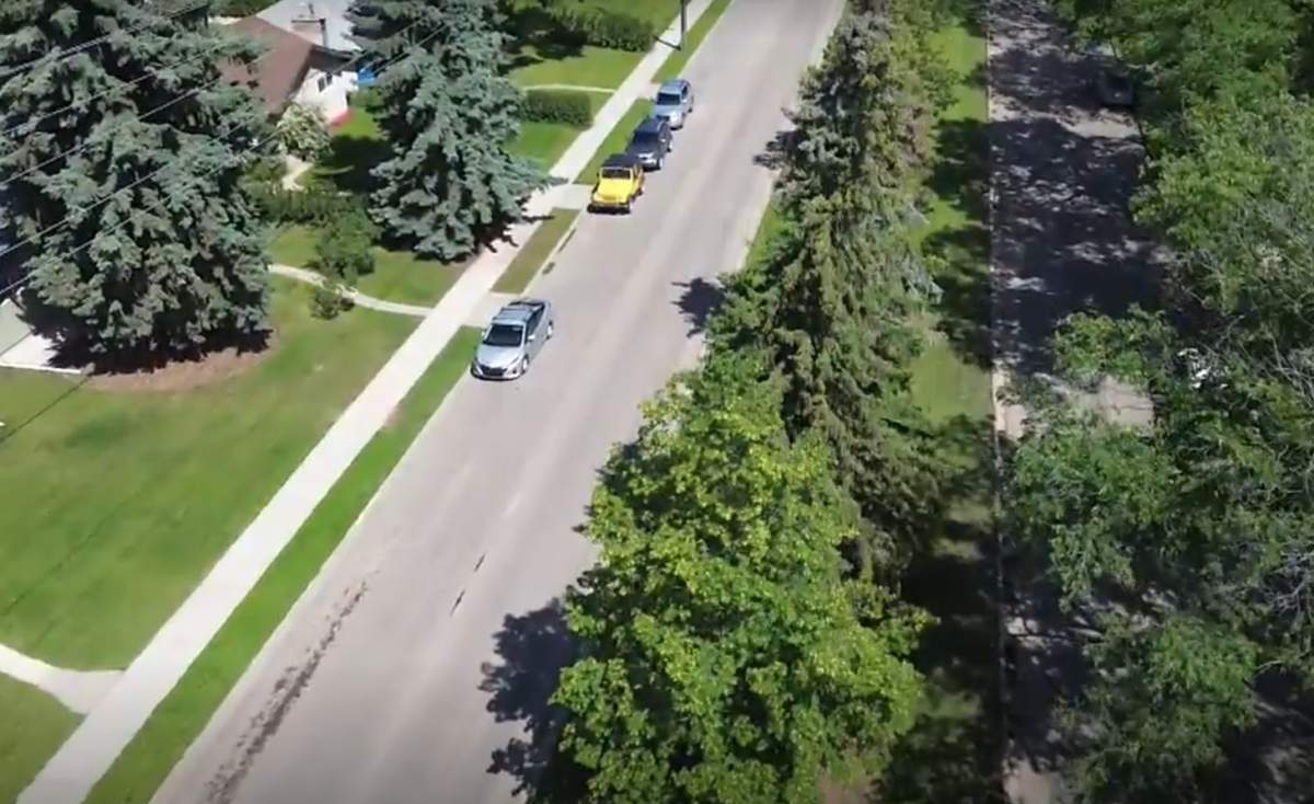 The city's original plan called for on street parking to be removed along 50 Street between on-street parking to be removed between 102 Avenue and 109 Avenue.