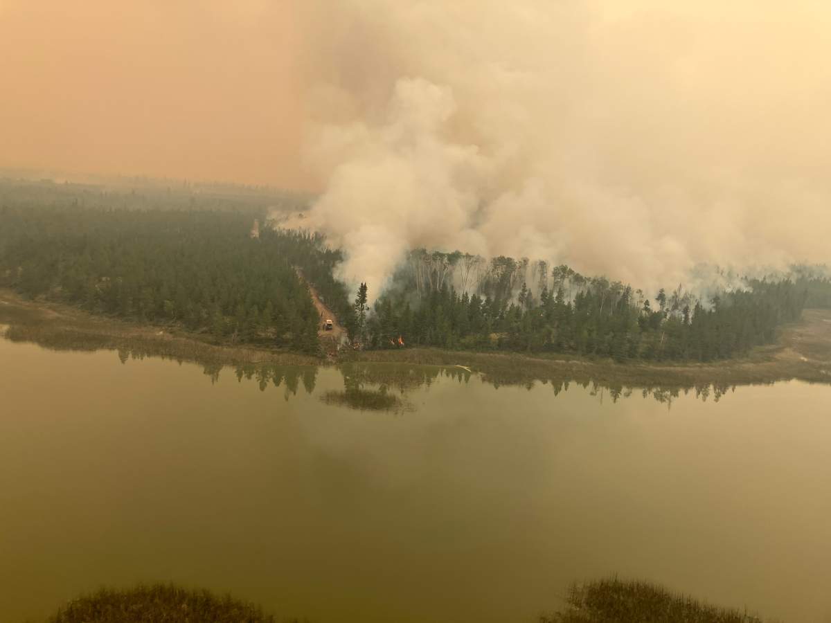 30 hectare ignition operations off Kelly Lake on east flank on July 21.