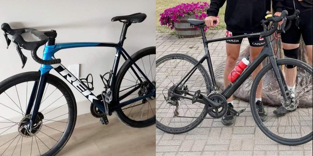 Stolen bikes pictured in this undated photo. Val Duquenne and Thomas Clark who were cycling across Canada had their bikes stolen from downtown Winnipeg.THE CANADIAN PRESS/Handout - Winnipeg Police Service (Mandatory Credit).
