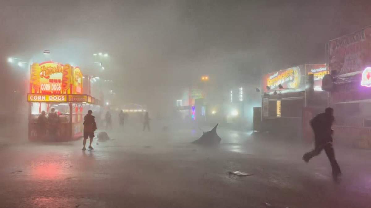 The stormy weather has been a nightmare for organizers of Edmonton's summer festivals, including the annual K-Days celebrations.