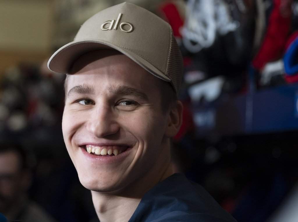 Montreal Canadiens Ivan Demidov speaks to the media during their end of season news conference in Brossard, Que., on Monday, June 1, 2026. 