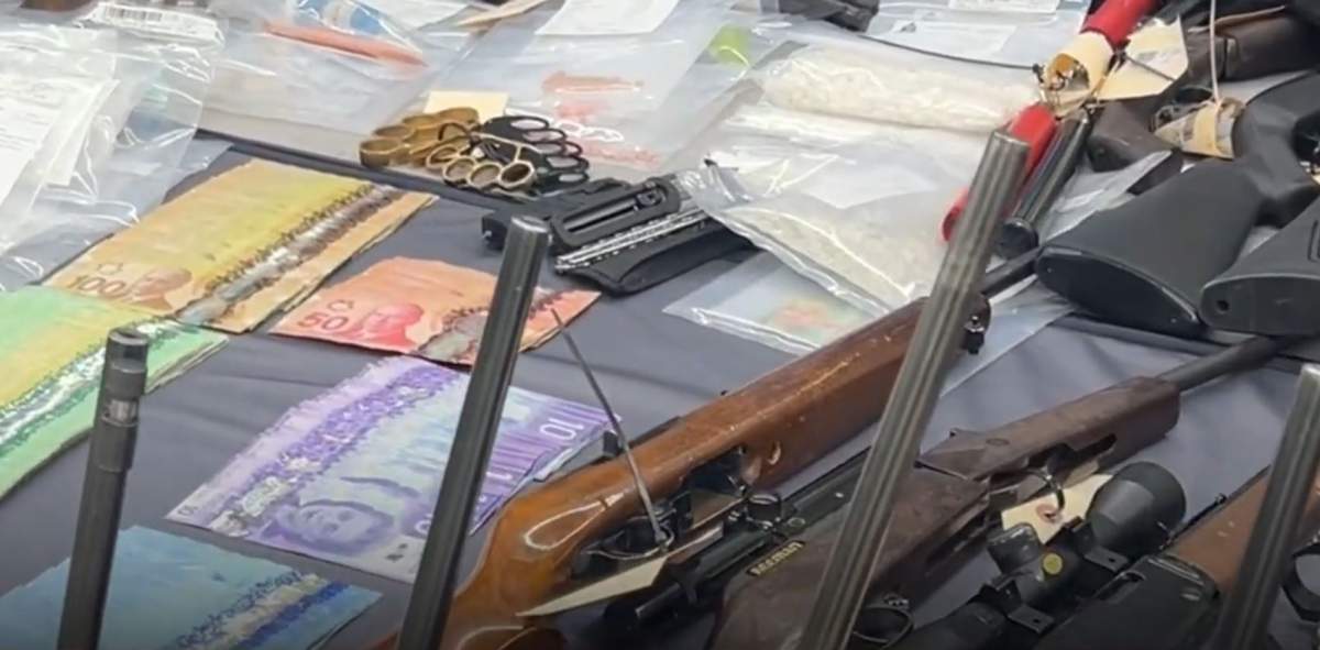 The drugs that were seized cocaine, methamphetamine, fentanyl, oxycodone and LSD, along with a large quantity of cash.