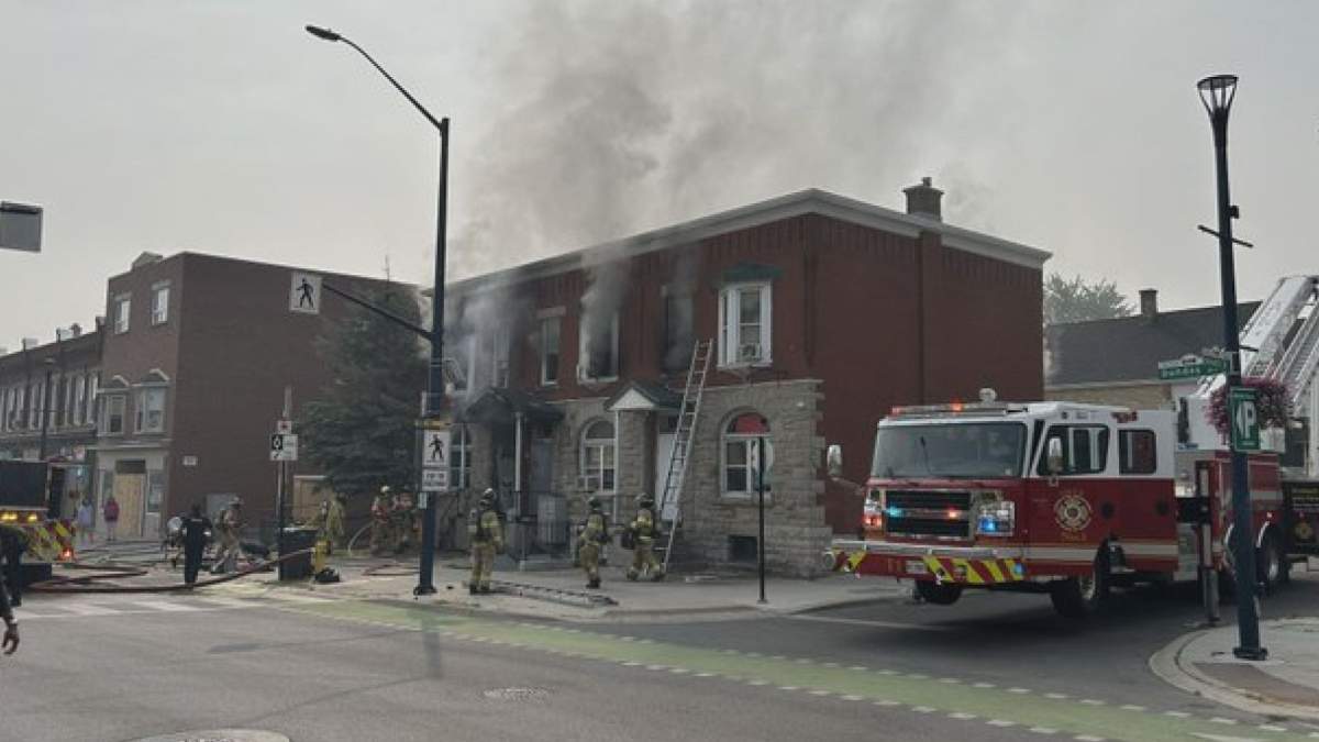 London Fire Department responds to a major fire at 745 Dundas St. on July 17. 