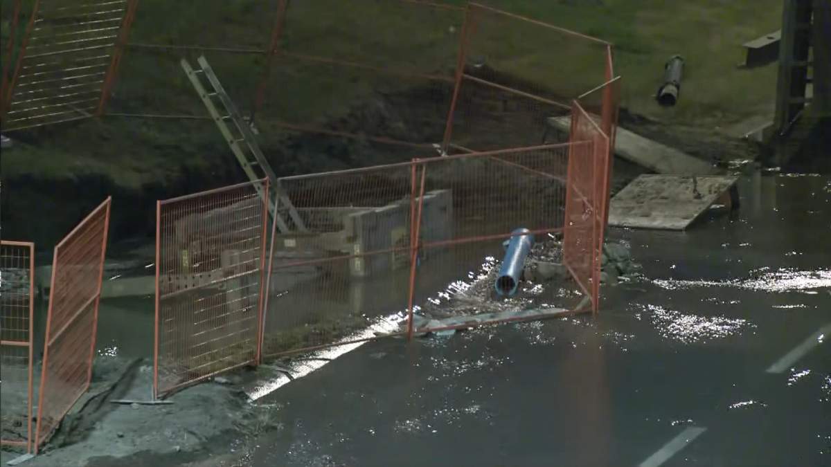 The watermain break, along Macleod Trail, is the third watermain break in the City of Calgary over the past two days.