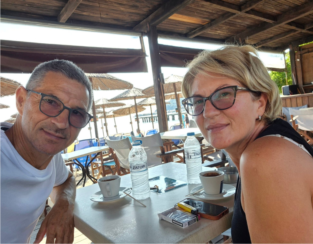 Svetlana Grković and her husband, Ljubisa Karović were flying to Germany from Greece when he was sucked partially out of the plane after a window broke.