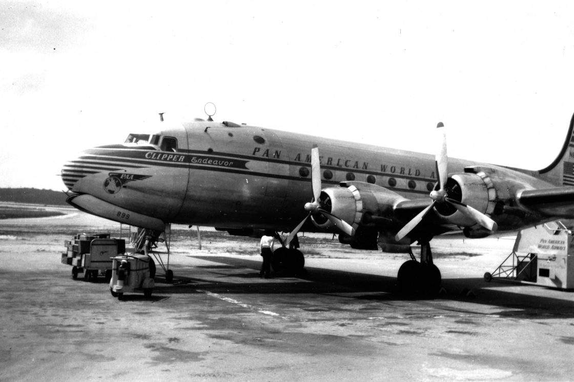 This undated image provided by the Pan Am Historical Foundation/John Johnson Collection on Tuesday, July 21, 2026, shows the Clipper Endeavor.