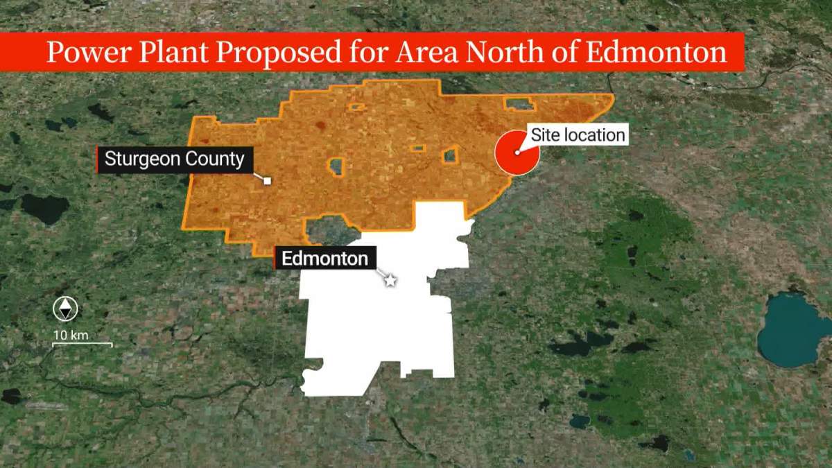 Plans call for the 932-megawatt Greenlight Electricity Centre to be built in Sturgeon County, northeast of Edmonton.