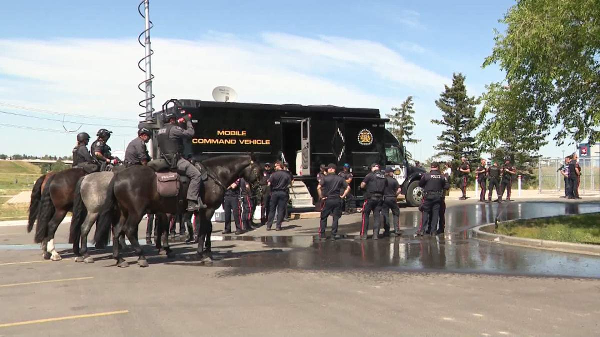 A large contingent of Calgary police officers were called out on Wednesday to resume the ground search for the boy after a member of the public reported finding evidence "consistent with the clothing Parker was last known to be wearing."