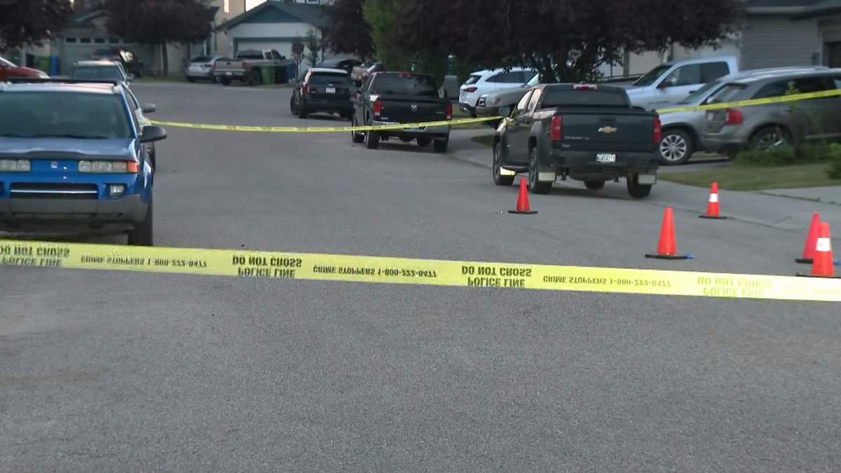 Calgary Police said officers responded to the 1000 block of Bridlemeadows Manor Southwest, around 1 a.m. on Thursday for reports of a man with a weapon involved in a disturbance.