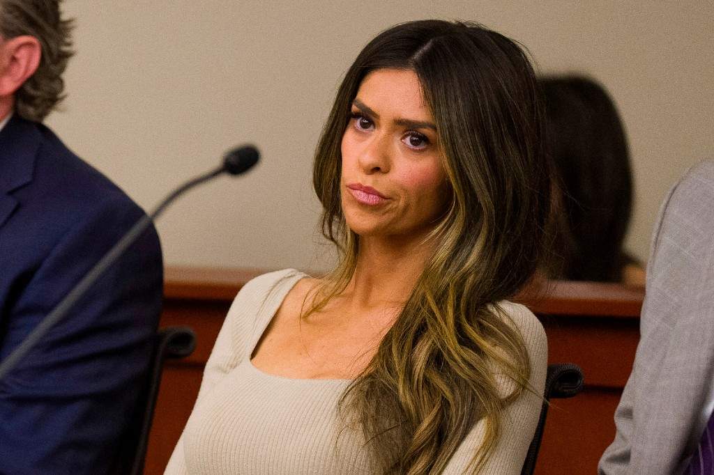 Taylor Frankie Paul appears in Third District Court for a hearing regarding protective orders between her and her former partner Dakota Mortensen in Salt Lake City, Thursday, April 30, 2026.