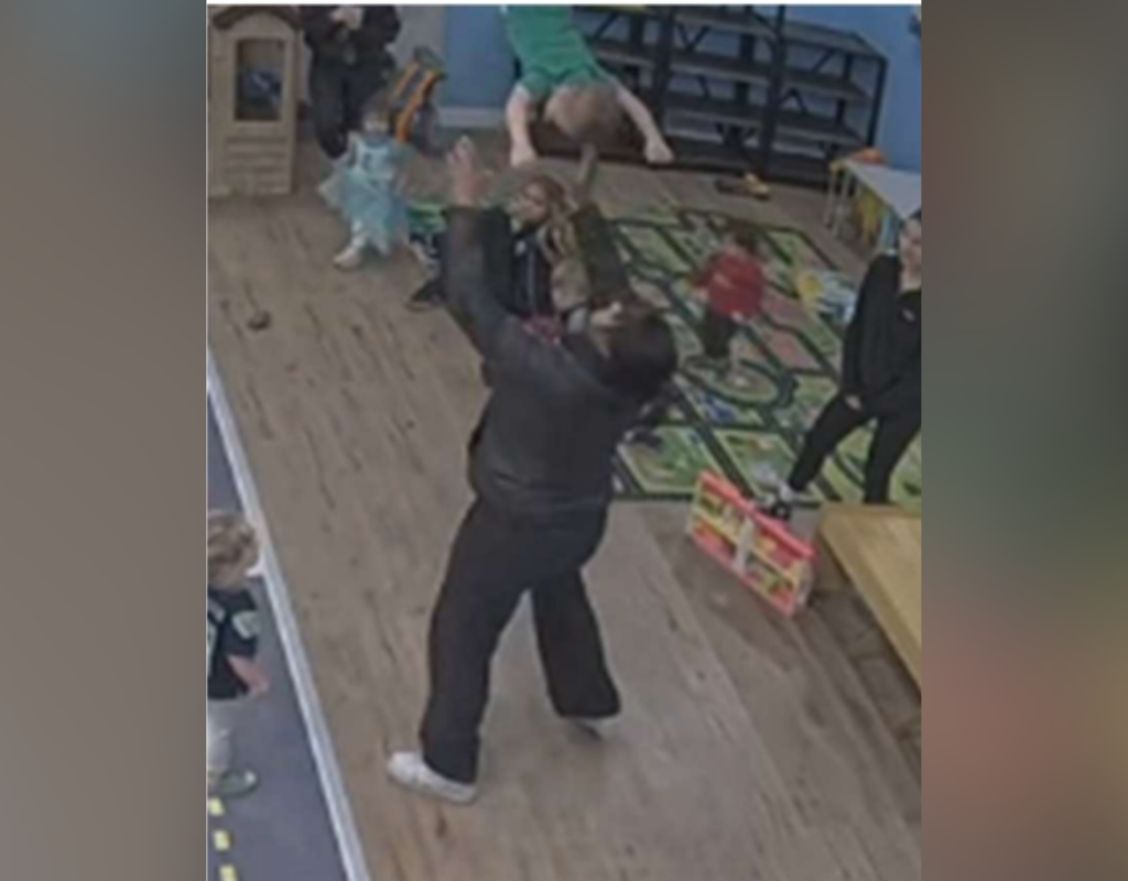 Parents of a 23-month old toddler are suing a California daycare after security footage appeared to show their son being flung in the air by a member of staff.