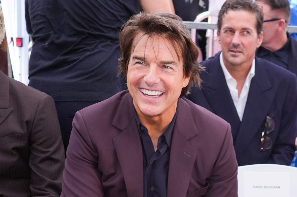 Tom Cruise attends a ceremony honoring David Beckham with a star on the Hollywood Walk of Fame in Los Angeles on June 12, 2026.