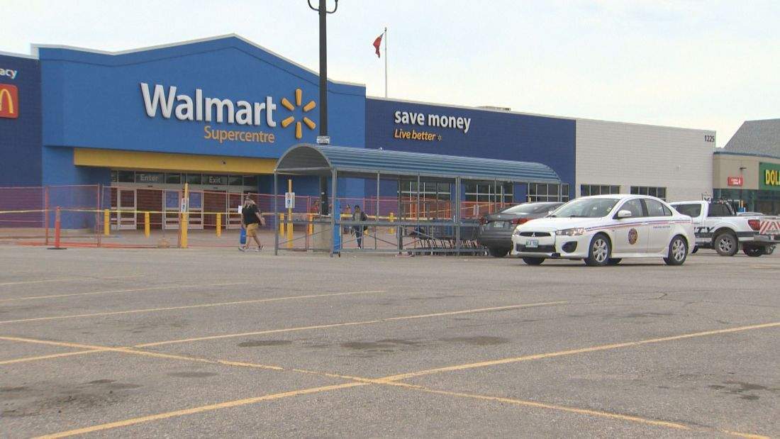 Winnipeg police arrested a man in connection with a fire set at the St. Vital Walmart.
