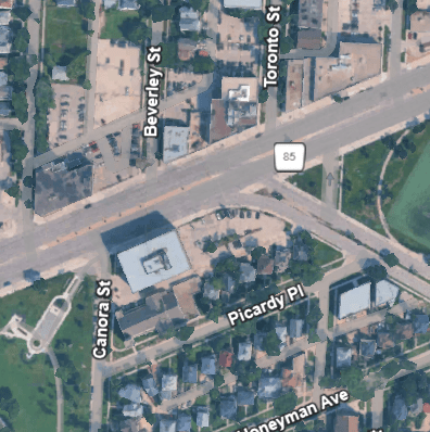 A map provided by police shows where the alleged sexual assault occurred.