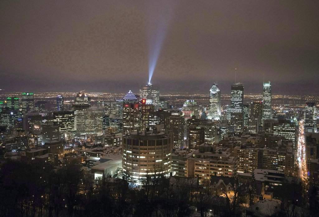 The downtown skyline is seen Wednesday, February 18, 2015 in Montreal. THE CANADIAN PRESS/Ryan Remiorz.
