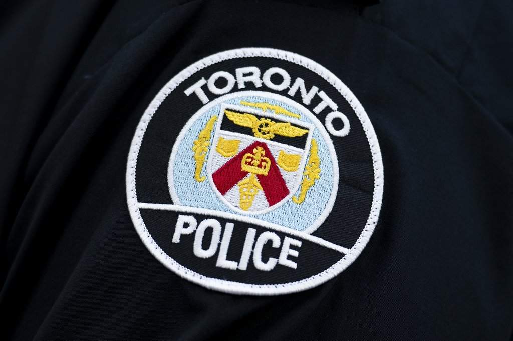 A Toronto Police Service logo in Ottawa, on Sunday, Sept. 28, 2025. THE CANADIAN PRESS/Spencer Colby.